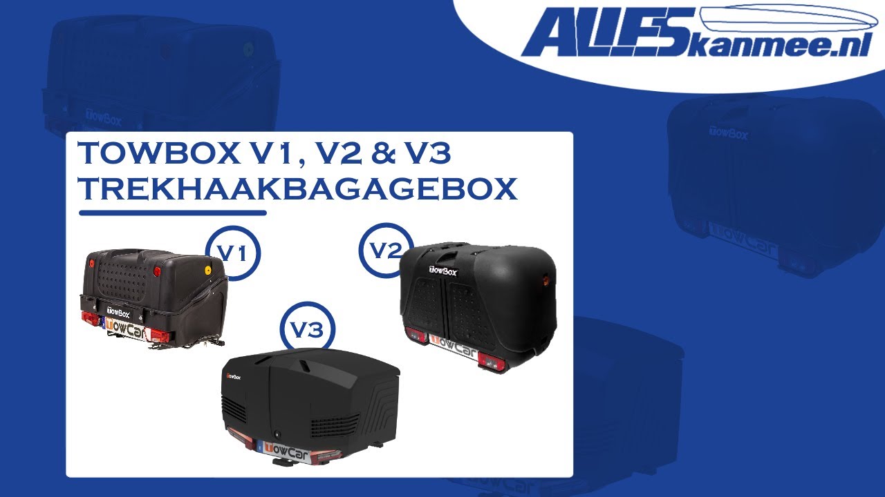 Towbox Trekhaakbagagebox V1, V2 en V3 | Alleskanmee.nl