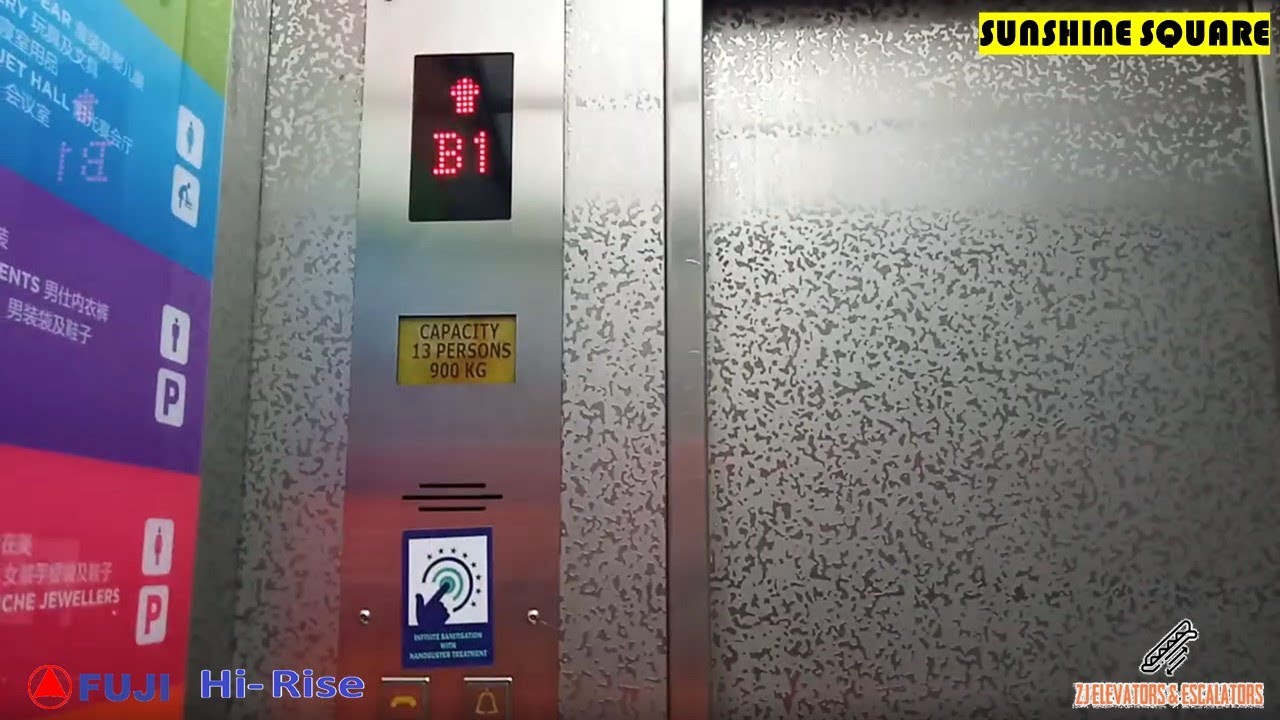 Fuji (2 of 3 had Modernized by Generic) Elevators at Sunshine Square, Bayan Lepas, Penang, Malaysia.