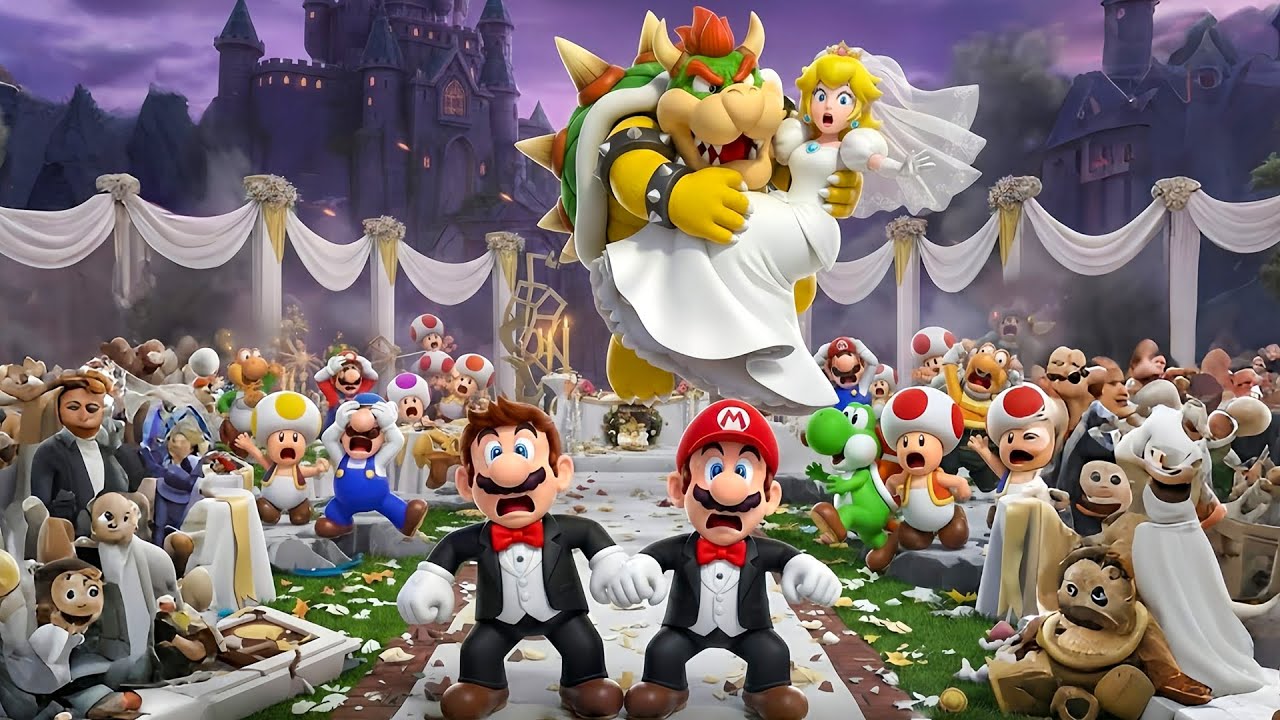 A Royal Wedding Disrupted by Bowser Shakes the Mushroom Kingdom 🍄💒 | Super Mario Animation