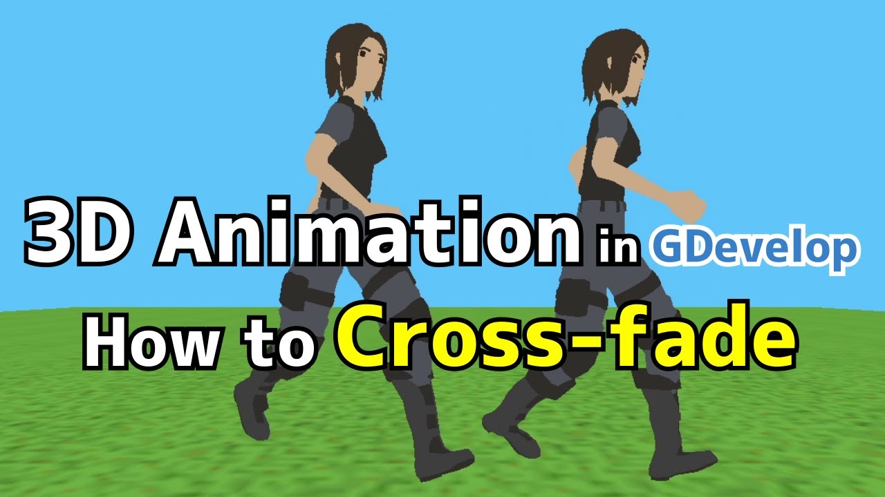 3D animation of GLB models in GDevelop [How to enable cross fade]