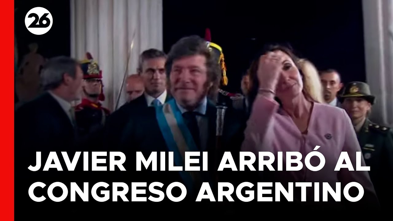 🚨 ARGENTINA - EN VIVO | El ingreso de Milei al Congreso Argentino