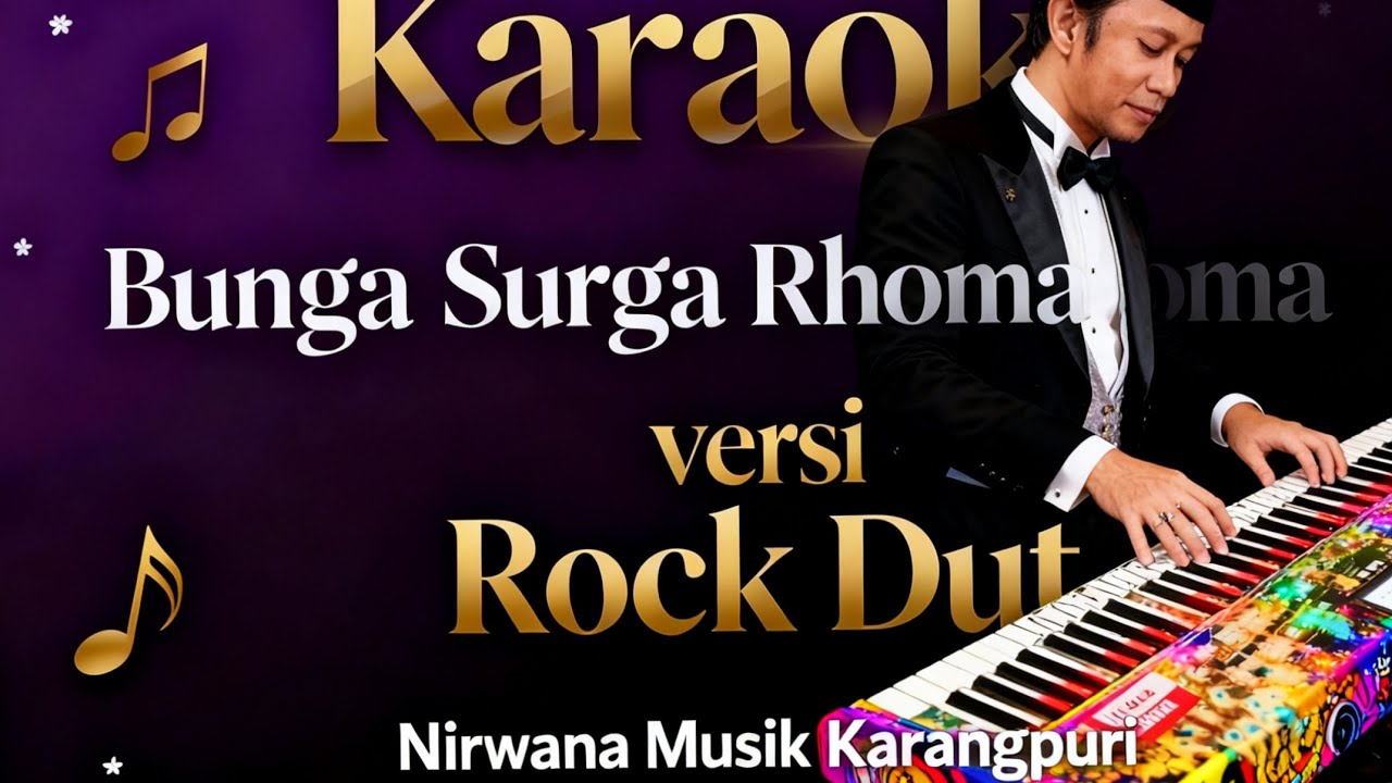 Karaoke Bunga Surga Rhoma Irama versi Rock Dut #electone  #nirwanamusikkarangpuri #085648080404 
