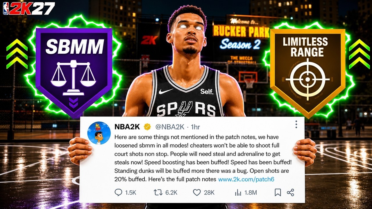 GHOST NBA 2K27 PATCH NOTES, SBMM & SHOOTING GREEN WINDOW UPDATE JUST GOT GAME BREAKING!