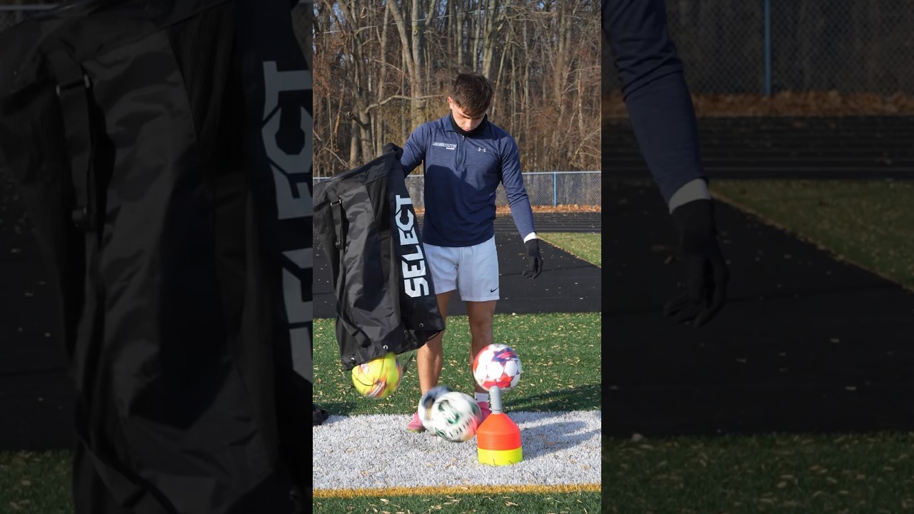 A REALISTIC training session for a D1 footballer 🤝 #soccer #football #d1soccer