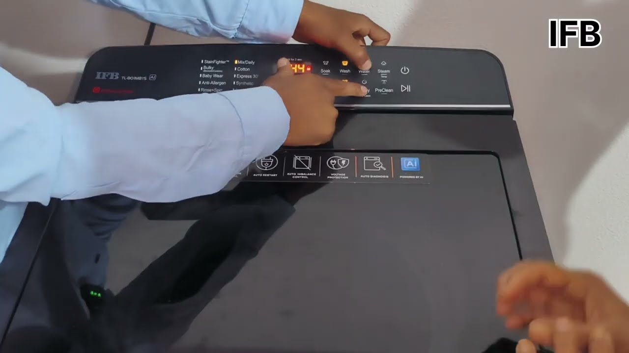 IFB top washing machine 8.0kg full demo  #ifbinstallation