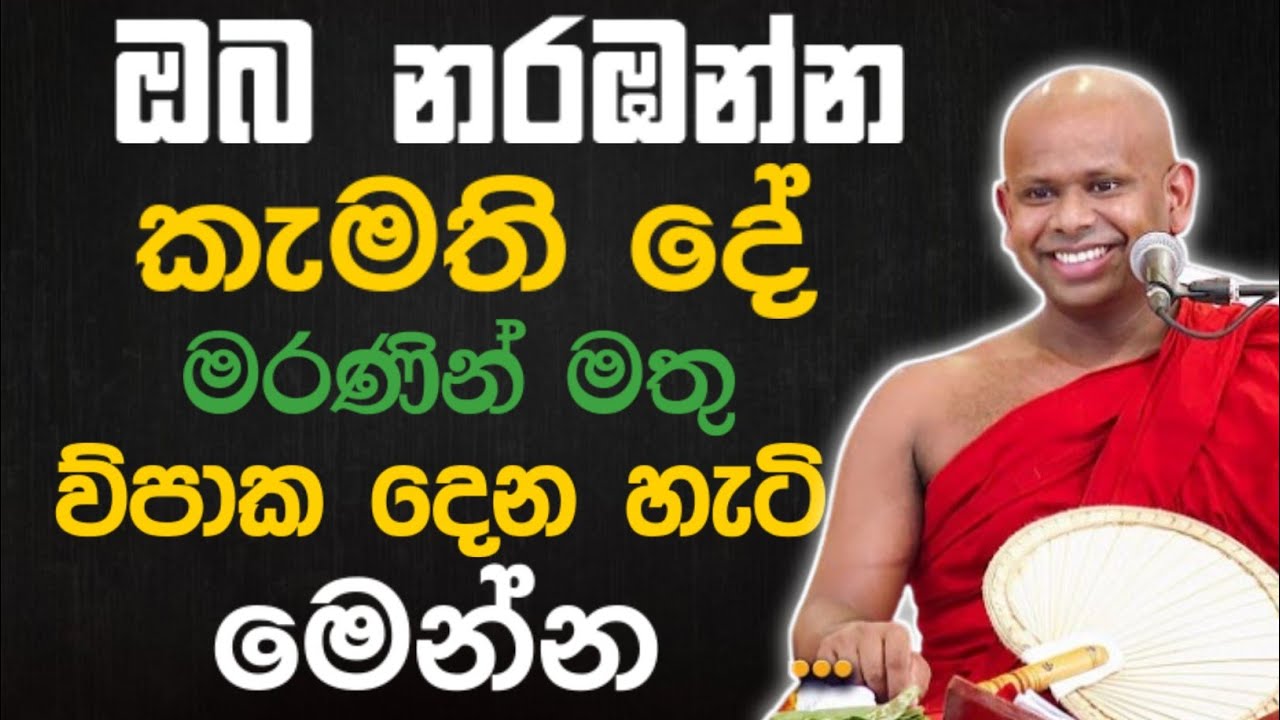 ඔබ නරඹන්න කැමති දේ මරණින් මතු ව්පාක දෙන හැටි මෙන්න 🙏 / Walimada saddaseela thero🪷 