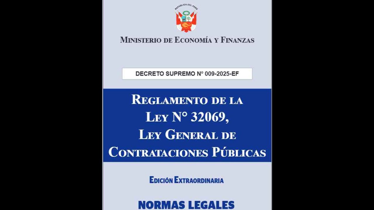 6.00 LEY GENERAL DE CONTRATACIONES; REGLAMENTO DE LA LEY N° 32069; REVISION DEL EXPEDIENTE TECNICO