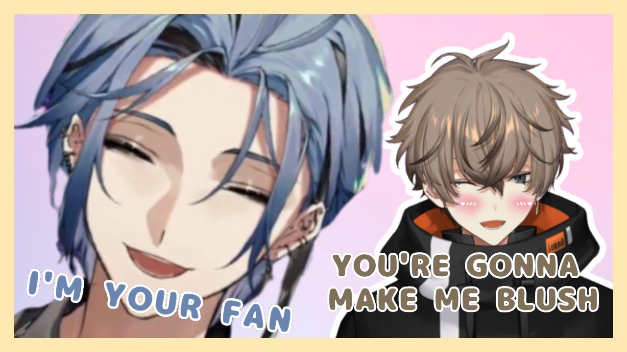 Alban was blushing, when Hex said he was a fan of him