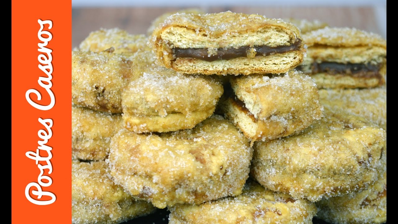 Galletas fritas rellenas de chocolate Javier Romero