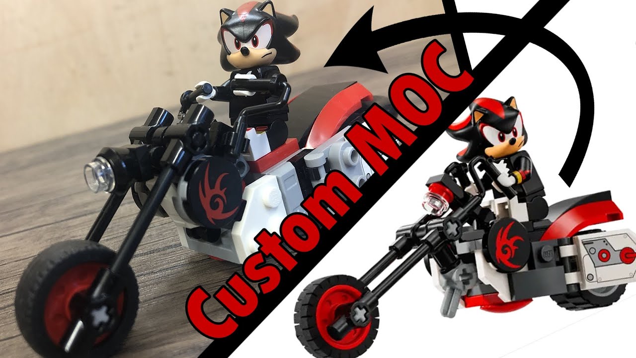 I rebuilt Shadow&rsquo;s Dark Rider motorcycle (Lego Sonic the Hedgehog moc)