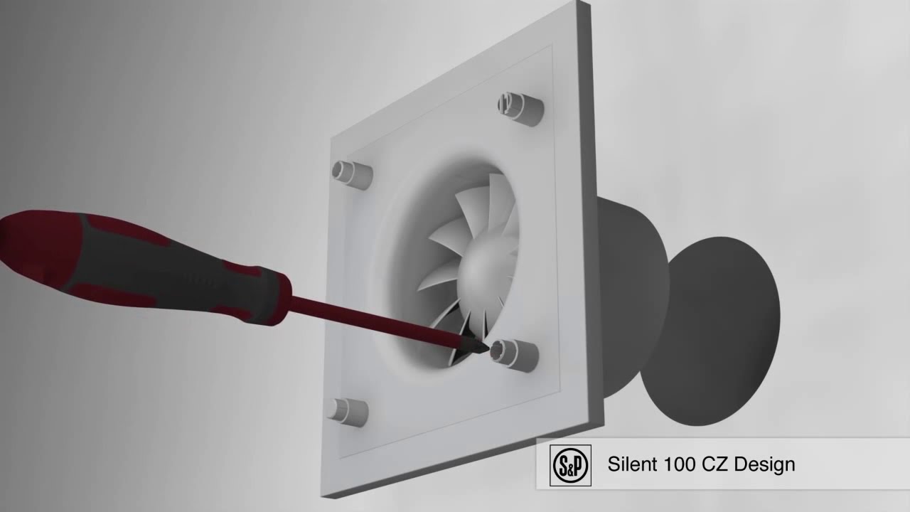 How to install a bathroom extractor fan Silent 100 CZ Design