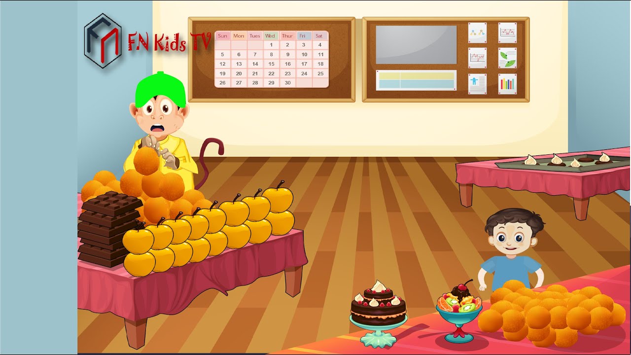 The Monkey Song | Bengali Nursery Rhymes | @fnkidstv185