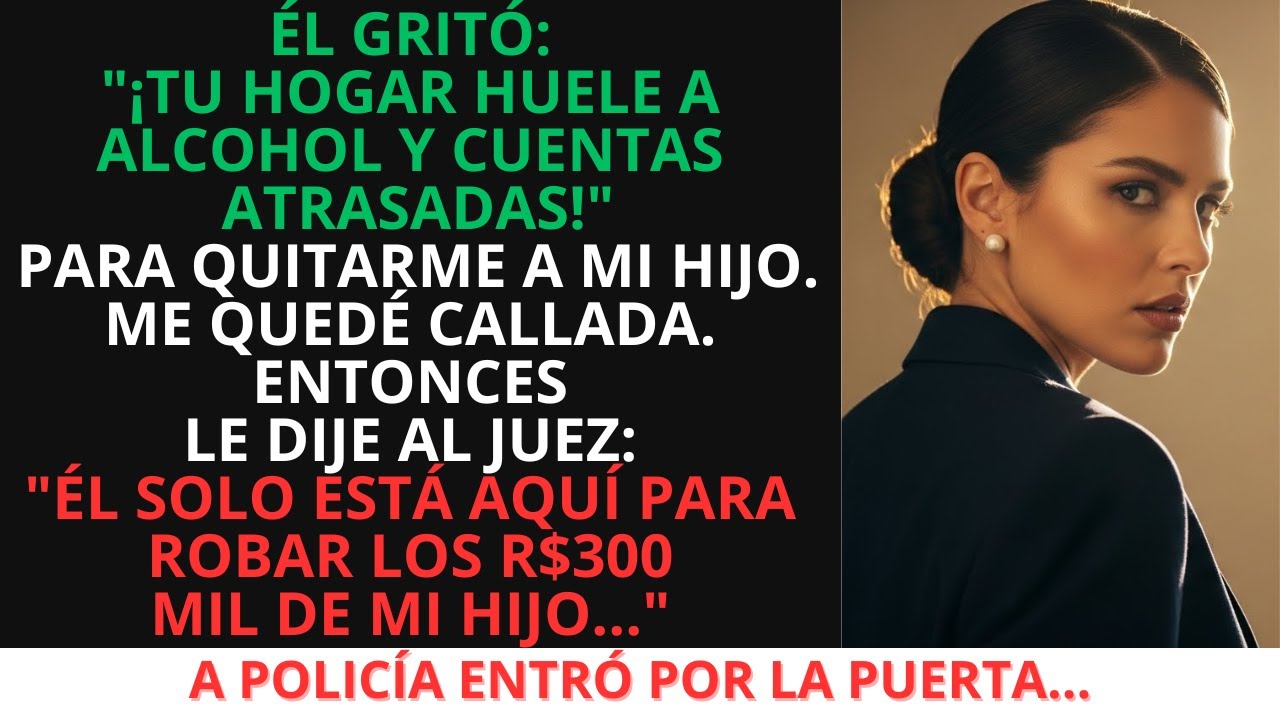 UNA BORRACHA FUERON SUS PALABRAS PARA QUEDARSE CON MI HIJO. HASTA QUE LA POLICÍA ENTRÓ POR LA PUERTA