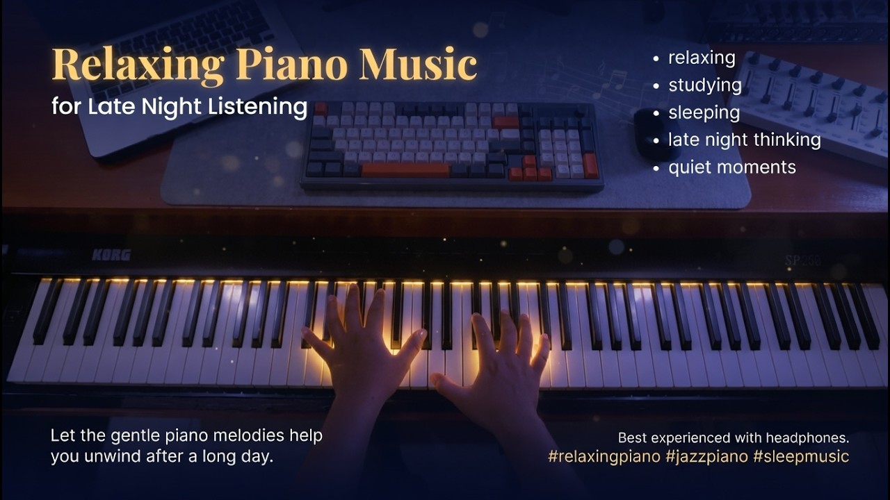 Late Night Piano 🌌 Healing Piano Music to Calm Your Mind Before Bed