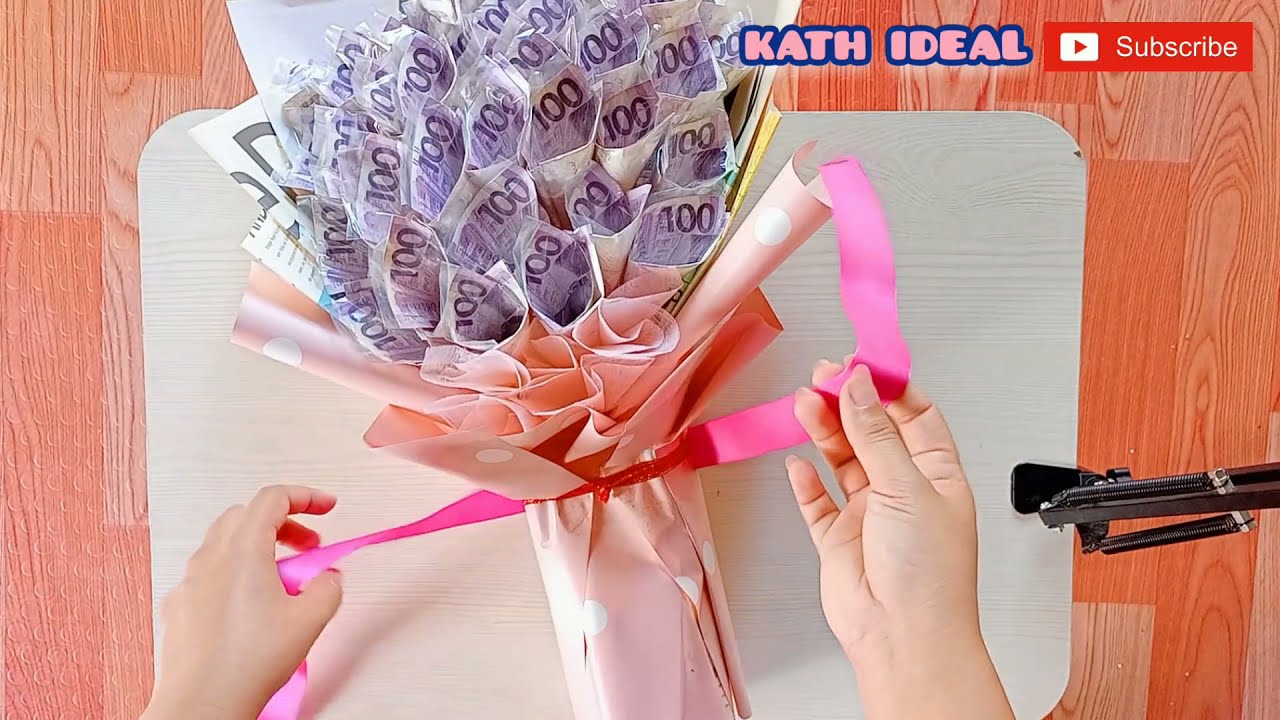 How to make easy Money Bouquet/Easy Tutorial/Surprise Idea/Kath Ideal