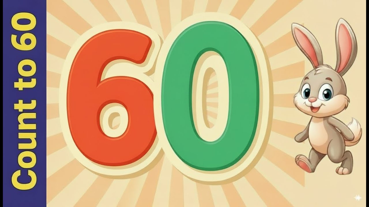 Learn Numbers 1 to 60 🔢 | Counting Song for Kids | Number Song | Learn to Count | Kida Papa