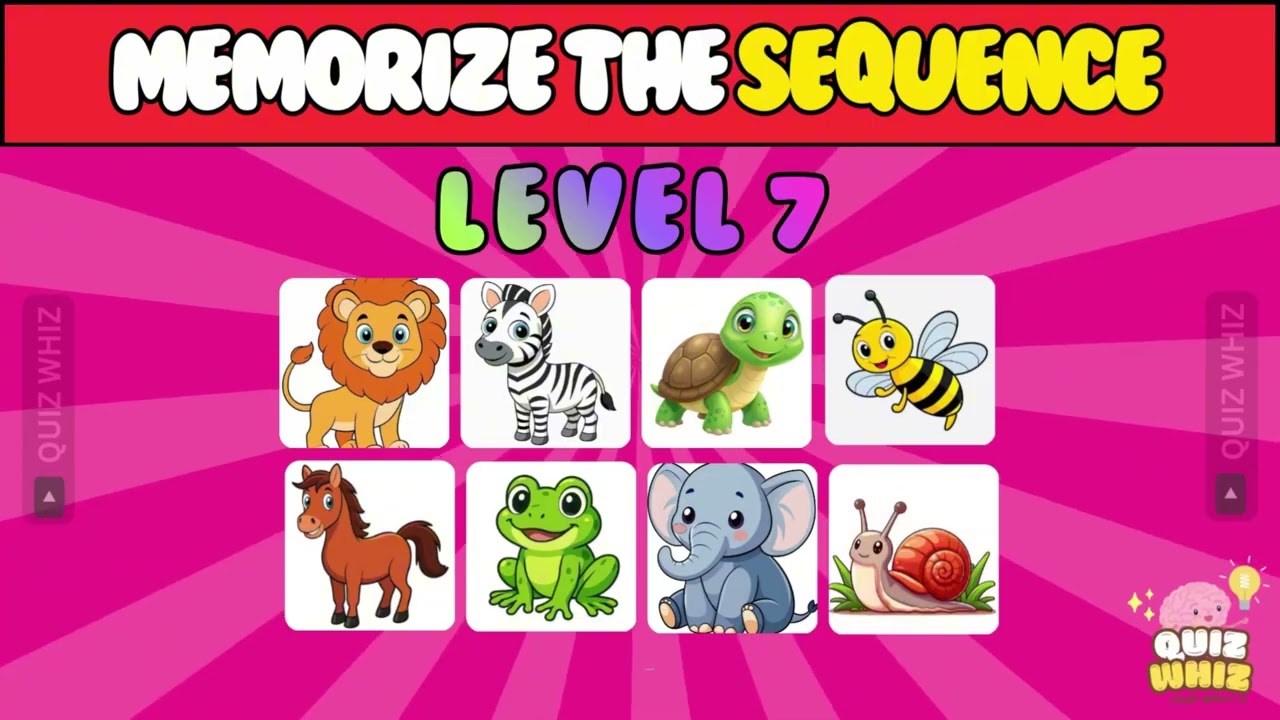 🧠 MEMORY GAME CHALLENGE | Can You Remember the Picture Order? (Levels 1–15) Episode 1/10