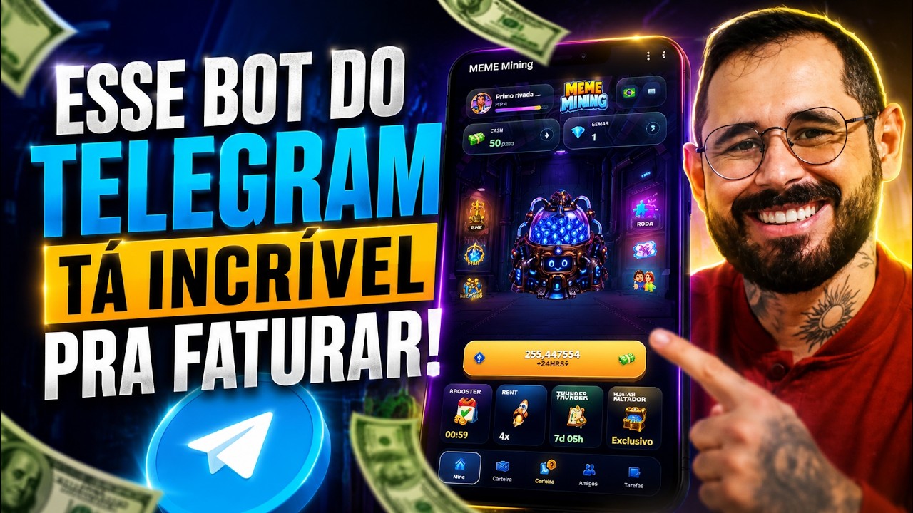 MEME Mining: Esse Bot do Telegram T&aacute; Incr&iacute;vel Para Faturar! Vale a Pena?