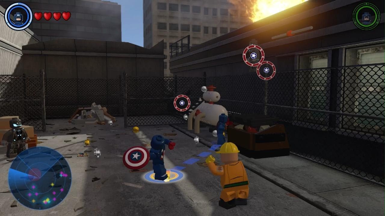 LEGO MARVEL's Avengers - Free Roam Gameplay - Captain America