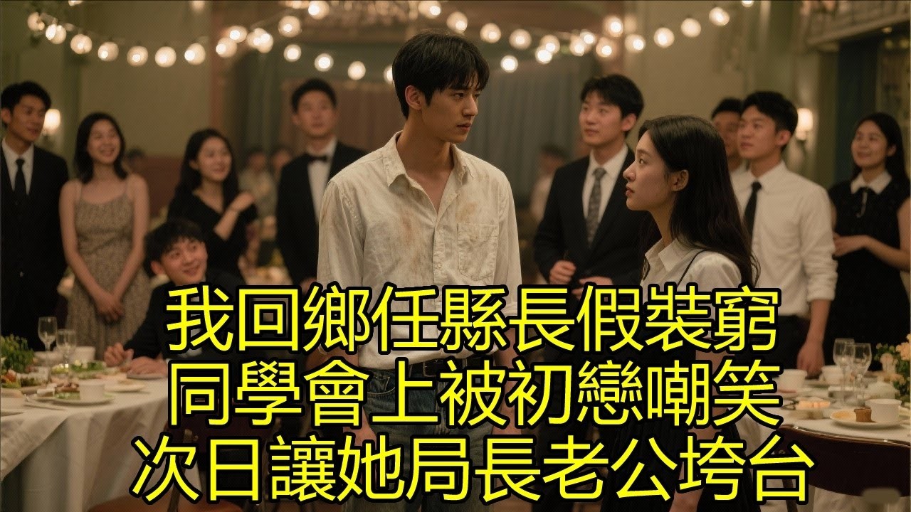 我回鄉任縣長假裝窮，同學會上被初戀嘲笑，次日讓她局長老公垮台