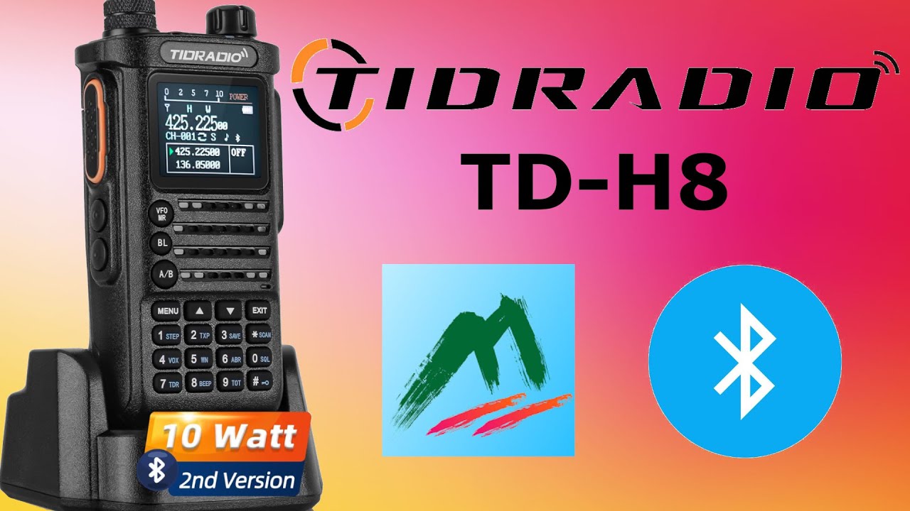 TIDRADIO H8 manuale italiano recensione e spiegazione di tutte le voci del menu firmware originale