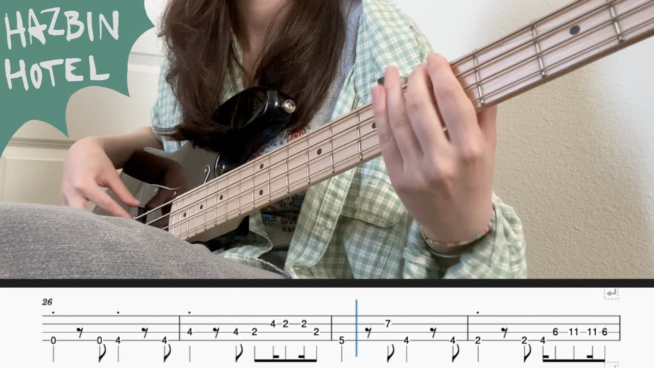 【Hazbin Hotel】Bass TABS || Loser, Baby / Stayed Gone / Hell is Forever