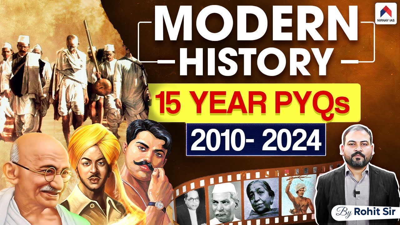 UPSC Modern History Last 15 Years PYQs | UPSC Modern History Previous Year Questions by Rohit Sir