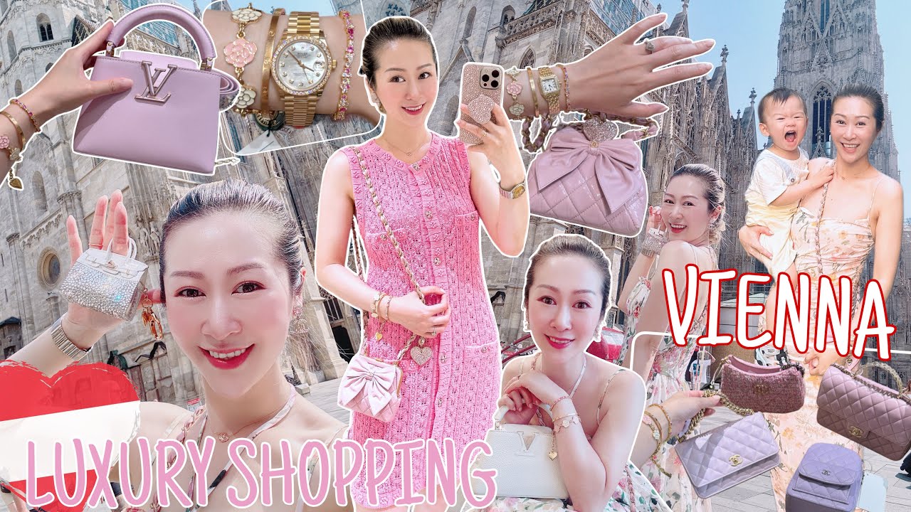 LUXURY SHOPPING IN VIENNA 🇦🇹 CARTIER, CHANEL, HERMES, LOUS VUITTON & ROLEX | TRAVEL VLOG 💖 LINDIESS