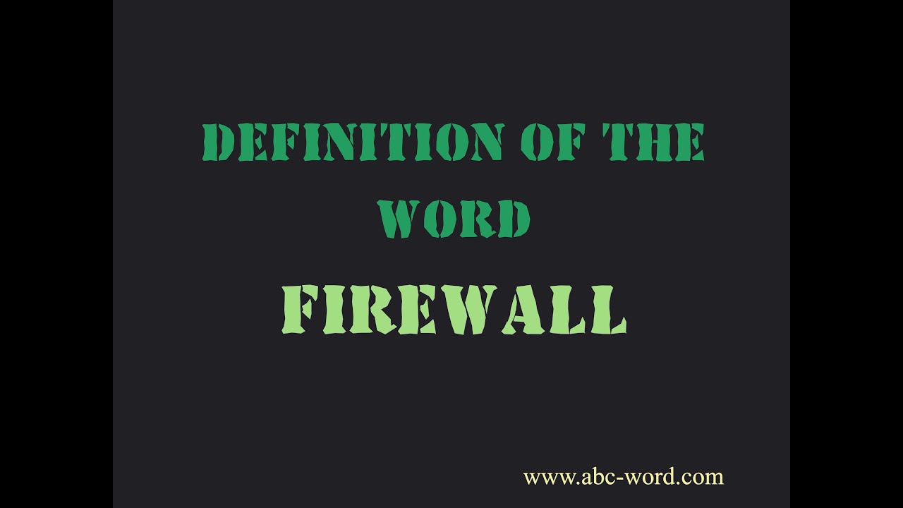 Definition of the word 