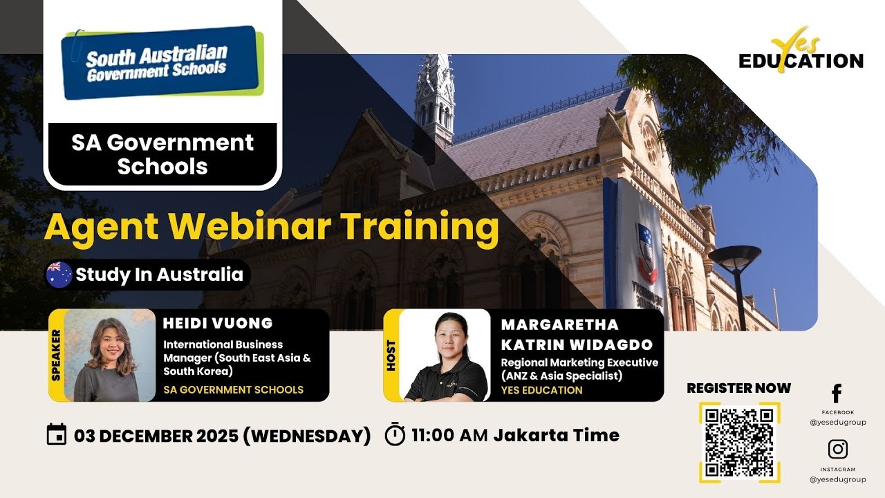 SA Government School - Yes Education Agent Webinar Training
