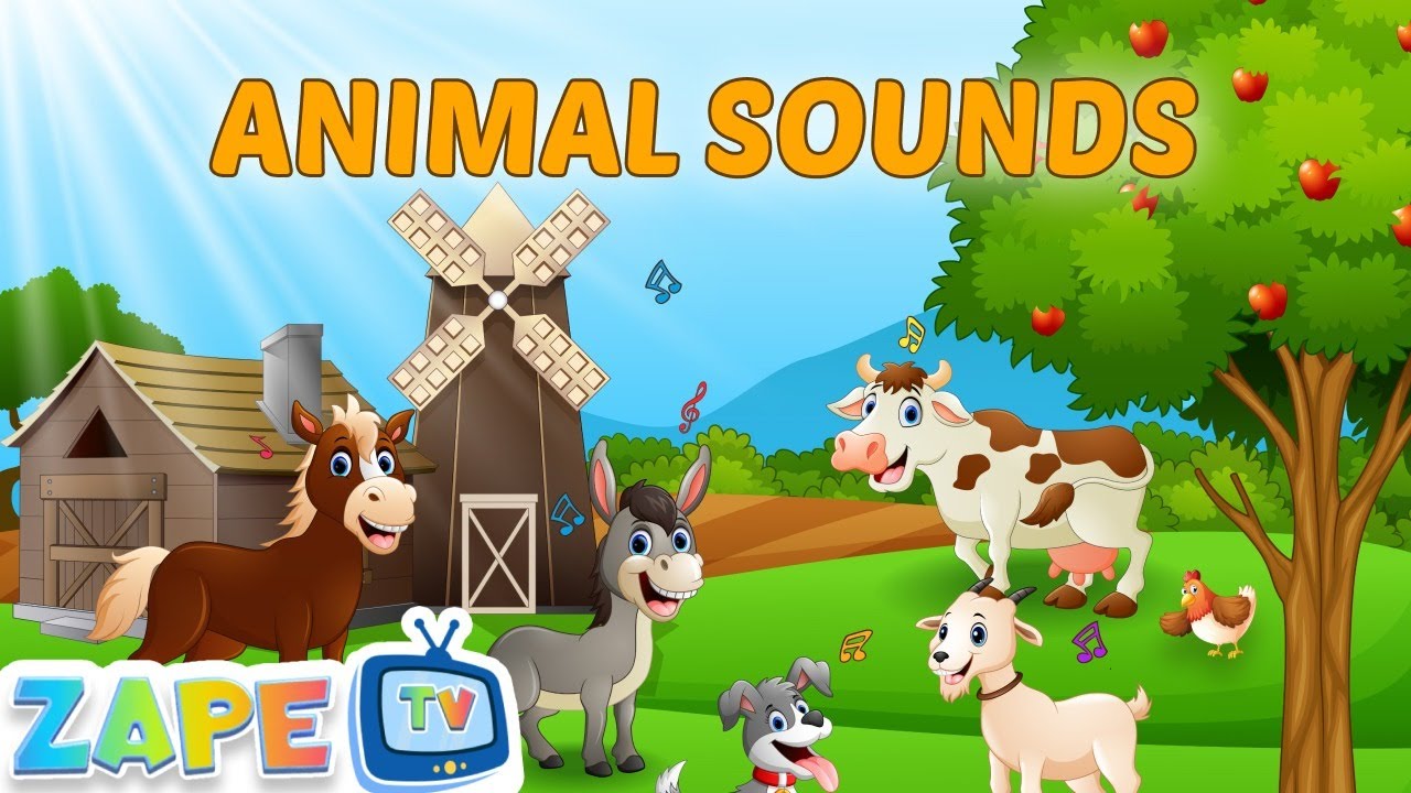 Animal Sounds Song |Farm Animals Sound | Zape TV