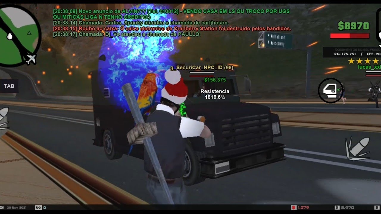 ROUBEI UM CARRO FORTE NO UNDERGROUND RP