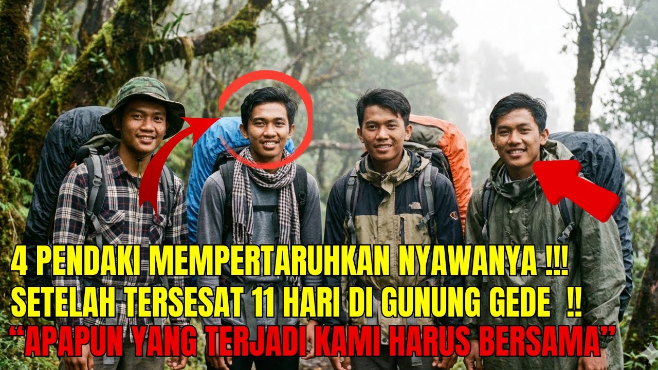 4 PENDAKI INI HARUS MENGADU NASIB DI GUNUNG GEDE SETELAH TERSESAT SELAMA 11 HARI !!