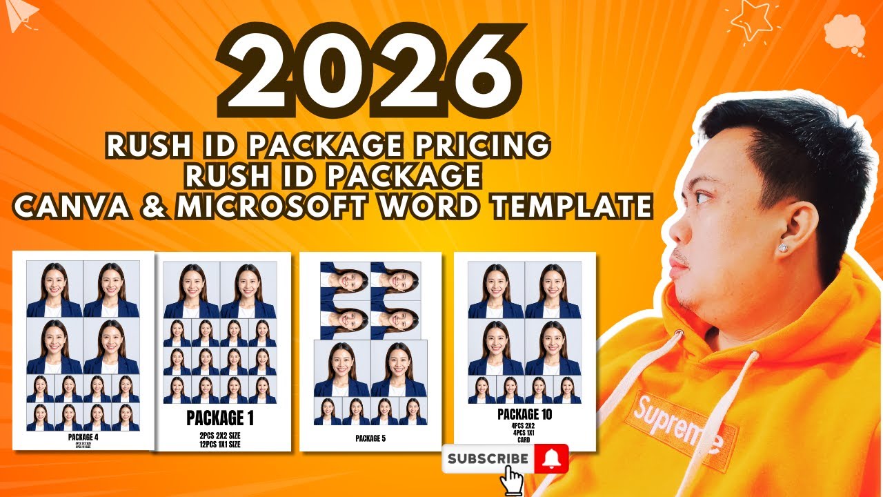 RUSH ID PACKAGE PRICING 2026 | RUSH ID PACKAGE CANVA & MICROSOFT WORD TEMPLATE