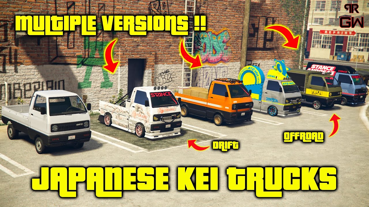 Shitzu Keitora - Suzuki Carry Japanese Kei Trucks Customization - Dripfeed Unreleased cars GTA 5