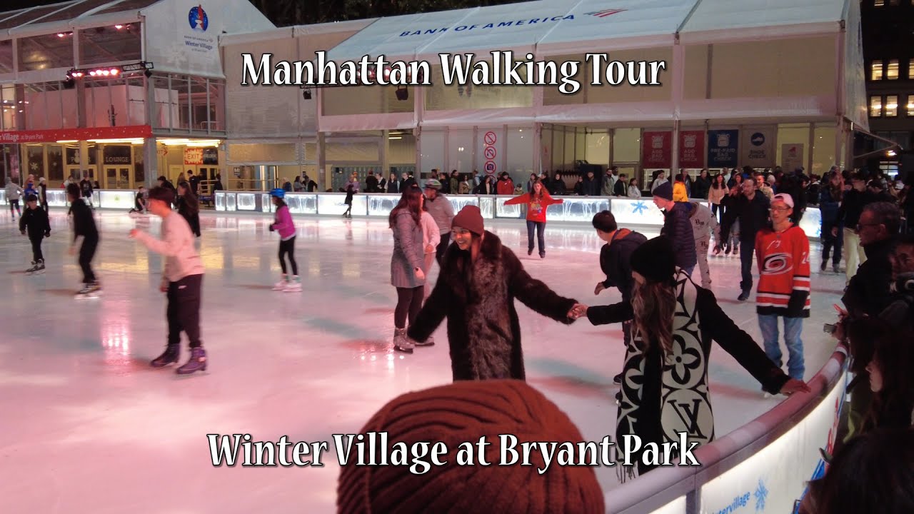 Manhattan Walking Tour - Winter Village at Bryant Park #manhattan #bryantpark #wintervillage #nycta