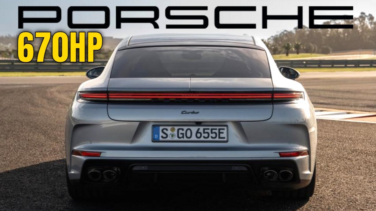 2025 Porsche Panamera Turbo E Hybrid Exhaust Sound in Dolomite Silver Metallic