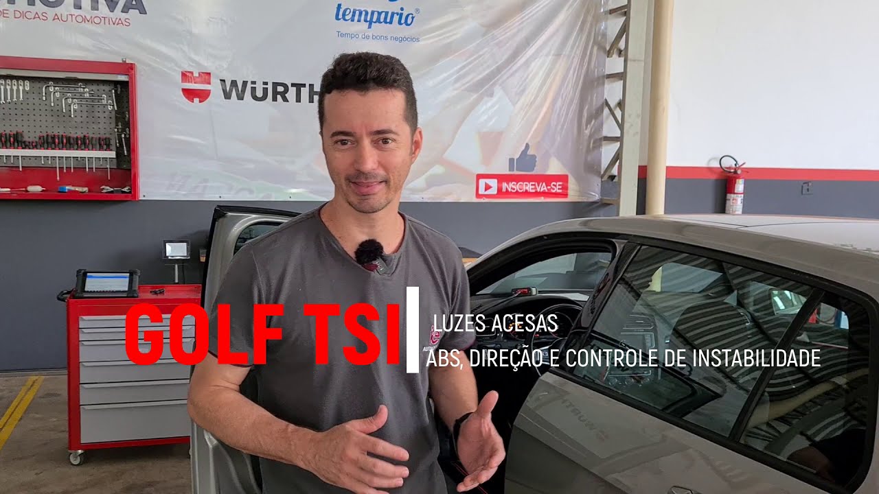 Luzes acessas golf tsi, direção, controle de rampa