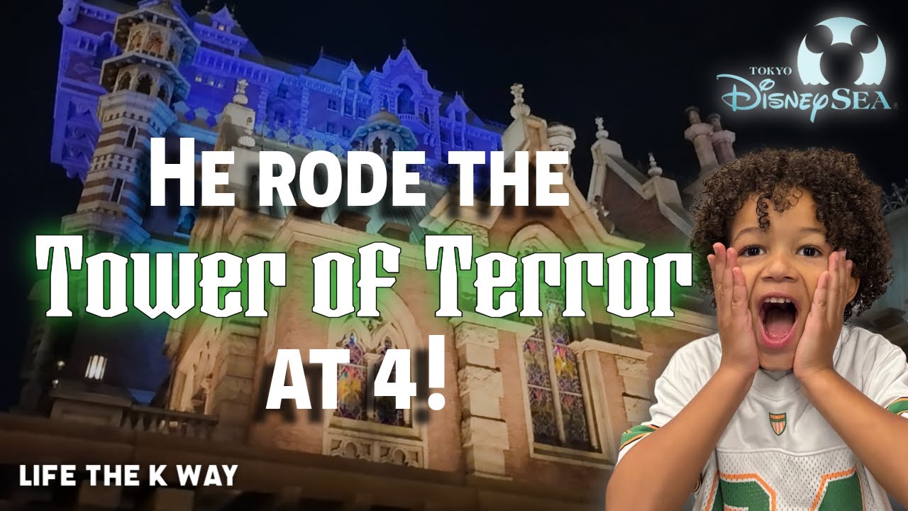Our 4-Year-Old Rode the Tower of Terror at Tokyo DisneySea! (Birthday Vlog)