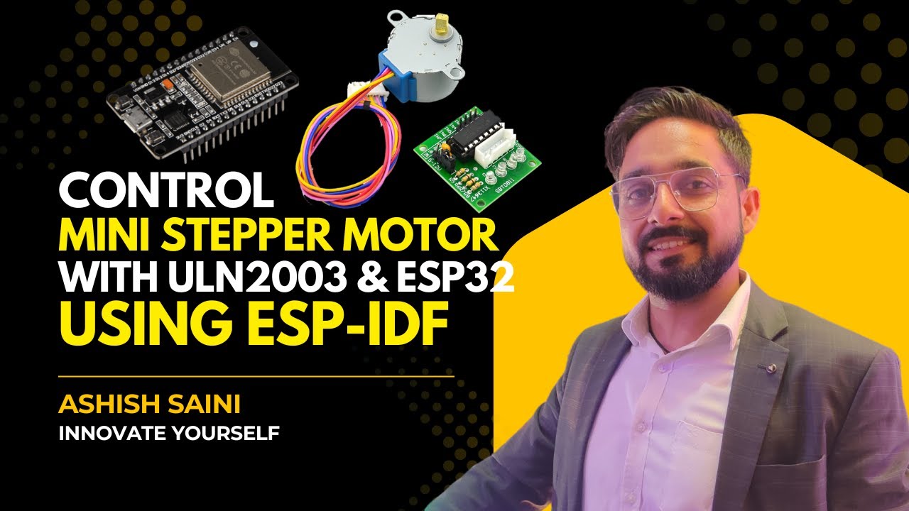 Control a Mini Stepper Motor with ULN2003 & ESP32 using ESP-IDF | Full Tutorial + Code