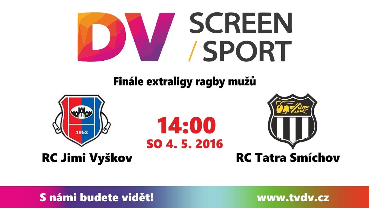 Finále EXTRALIGY RAGBY - JIMI RC Vyškov vs. RC TATRA Smíchov