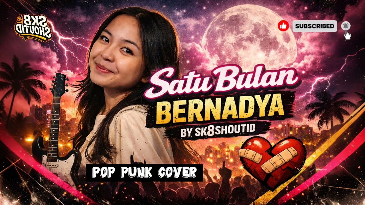 SATU BULAN - BERNADYA (Pop Punk Version) | Sk8ShoutID