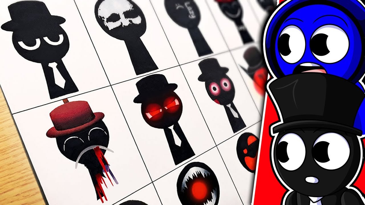 DIBUJANDO SPRUNKIS PROHIBIDOS ⚠️ (FASE 1 a 19) ✏️ Black Horror