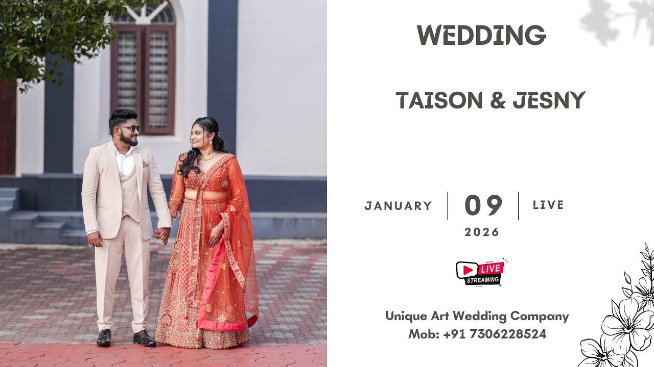 TAISON & JESNY || WEDDING || LIVE STREAMING || 09.01.2025 || 10.30 AM ||