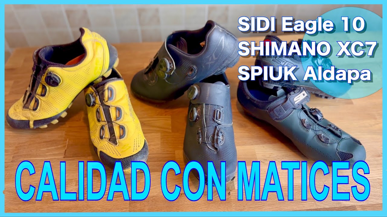 SHIMANO XC7 vs SIDI EAGLE 10 vs SPIUK ALDAPA; Buscando la zapatilla de Mtb perfecta