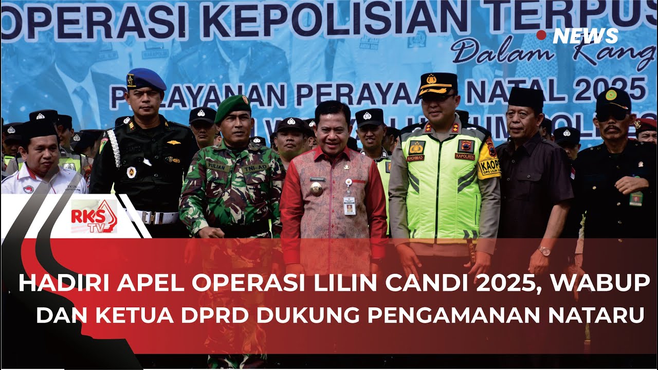 Hadiri Apel Operasi Lilin Candi 2025, Wakil Bupati dan Ketua DPRD Dukung Pengamanan Nataru