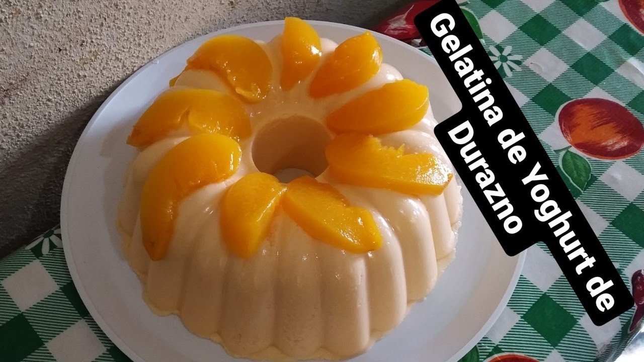 Gelatina de Yoghurt de Durazno Fácil y Rica Para Sorprender| Marisol Mtz 💜