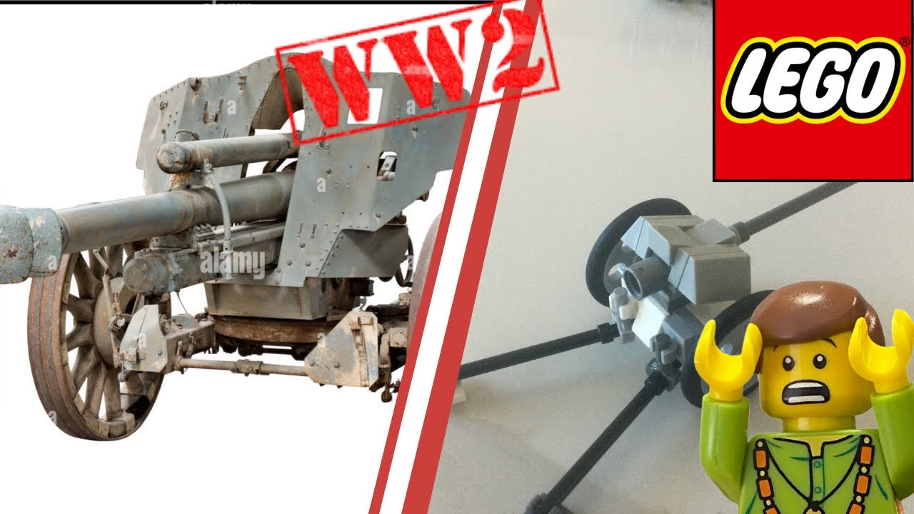 I made a Lego ww2 howitzer!!! #lego  #legobuild #coolLego