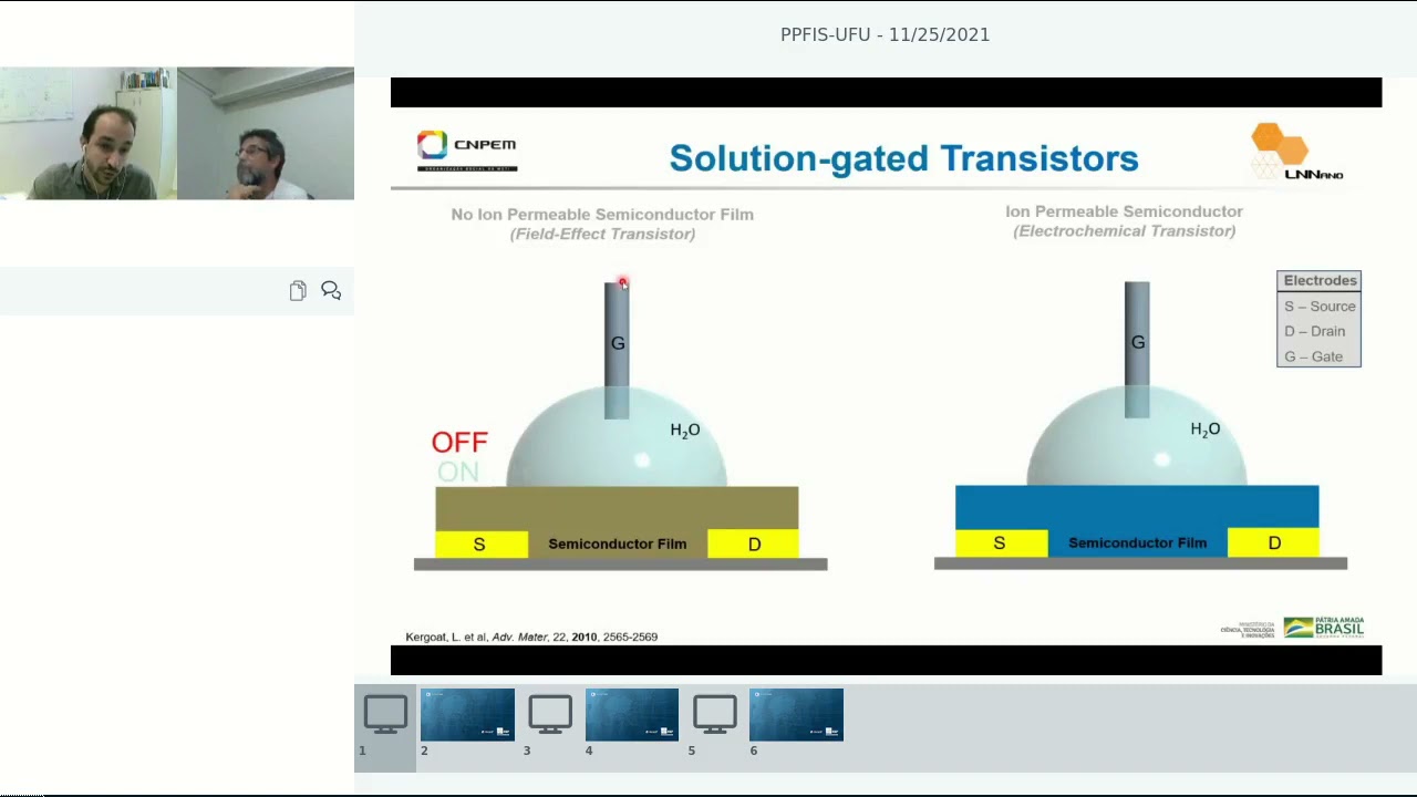 Solution-gated transistors