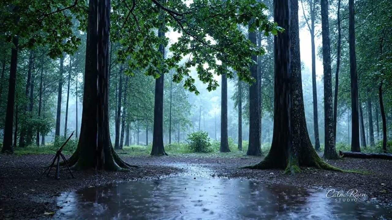 3 Hours of Forest Rain Ambience – Relaxing Rain Sounds for Sleep, Focus & Stress Relief